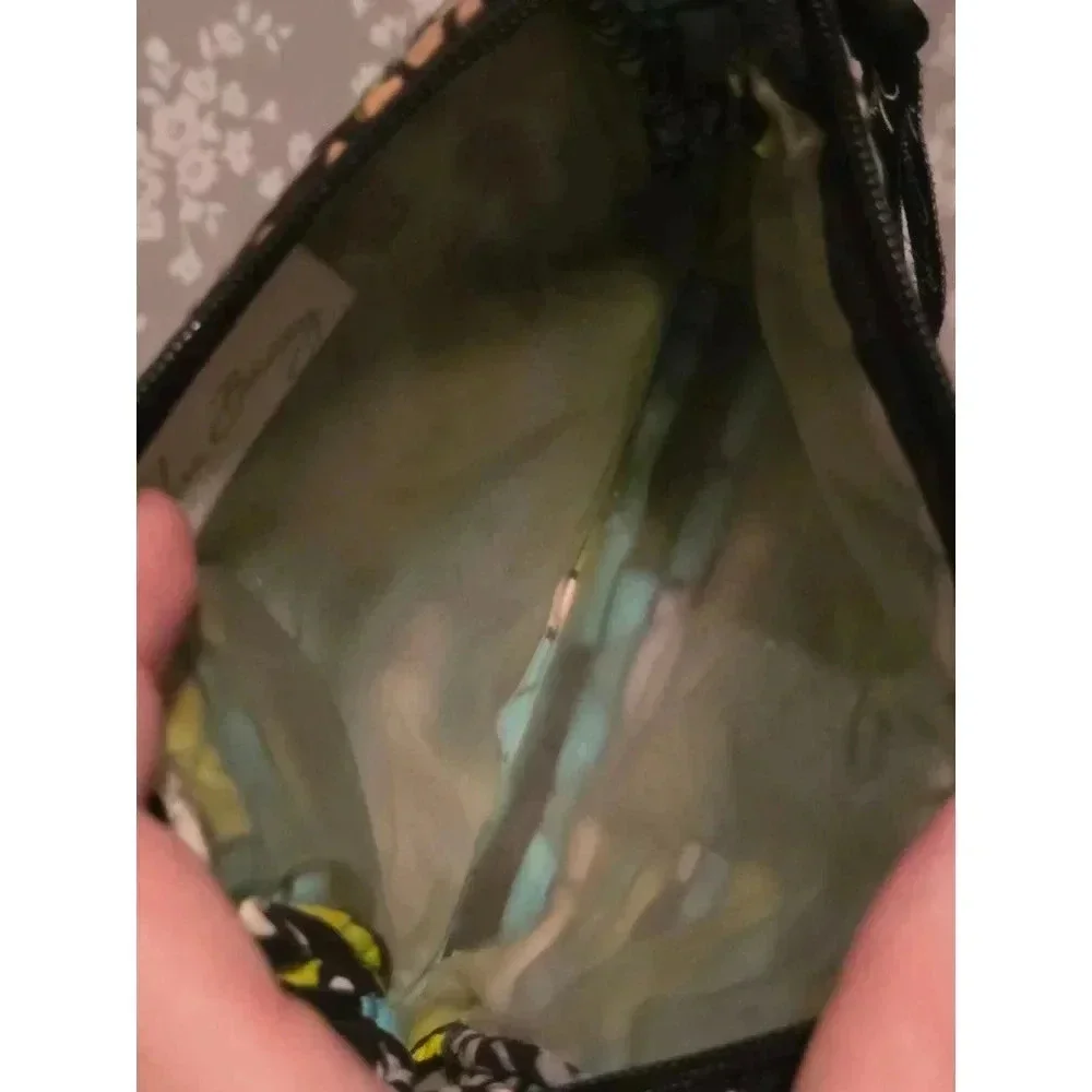 Vera Bradley Womens Tote Bag Island Bloom Teal‎ and Lime Green with Makeup Bag